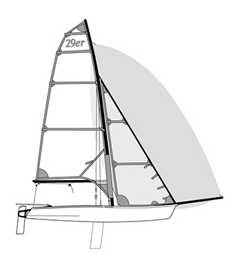 29er Segelriss